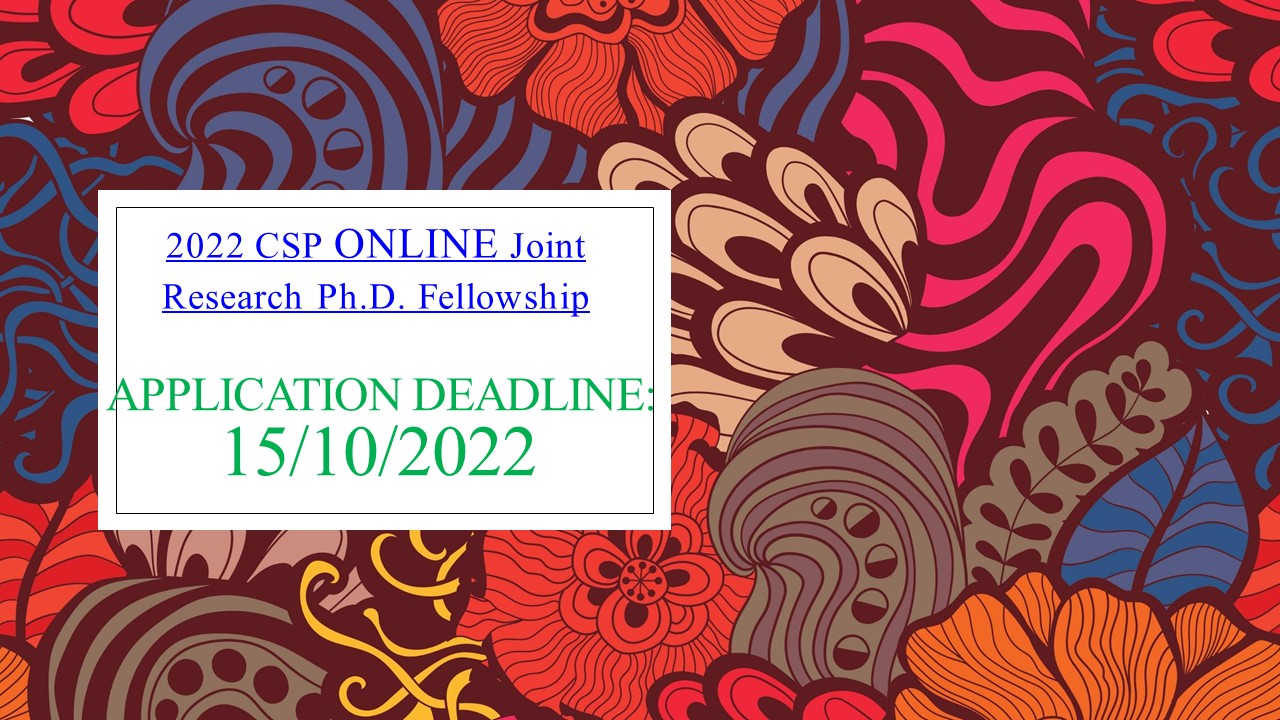 Call for Applications: 2022China Studies Program (CSP) Online Joint Research Ph.D. Fellowship